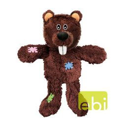 EBI DOG TOY KNOT NUTS BEAR ca.26cm plush toy with rope inside
