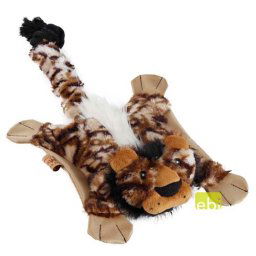 EBI DOG TOY FLATTY-LION ca.54x27cm unstuffed with squeaker & crackle & rope