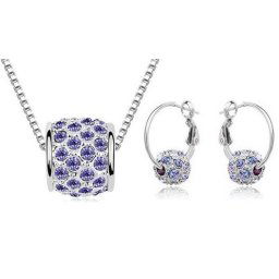 Austrian Crystal SW set Gulička - dark purple