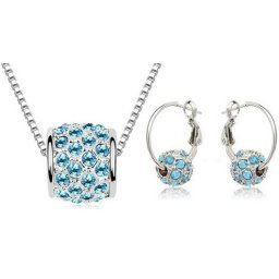 Austrian Crystal SW set Gulička - light blue