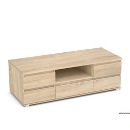 Drevona, TV skrinka, 150cm, viac farieb, REA AMY 19, 5-zásuvková