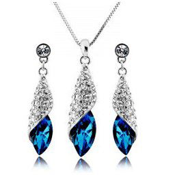 Austrian Crystal SW set Dark Blue