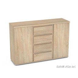 Drevona, Komoda, 135cm, viac farieb, REA AMY 8