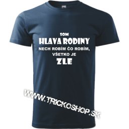 Pánske tričko Hlava rodiny