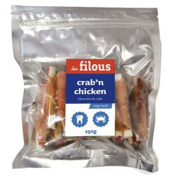 LES FILOUS CRAB AND CHICKEN 250g krabie tyčinky obtočené kuracím mäsom