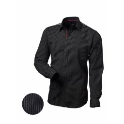 Pánska košeľa pruhovaná čierna