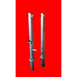 Nohejbalové stĺpiky DOR-SPORT do puzdier - vonkajšie, 102 mm (Vonkajšie oceľové stĺpiky do puzdier s priemerom 102 mm vrátane objímok.)