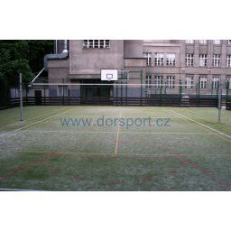 Volejbalové stĺpiky DOR-SPORT do puzdier - vonkajšie, 60 mm (Vonkajšie školské oceľové stĺpiky do puzdier s priemerom 60 mm vrátane objímok)
