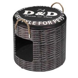 EBI D&D PET-BOX MEDIUM RATTAN 35X34CM Domček a taburet