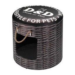 EBI D&D PET-BOX LARGE RATTAN 42X40CM Domček a taburet