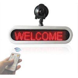 Červený auto TAXI LED displej na zadné okno 28 cm, 12 V