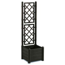 STEFANPLAST Italia flower-box pergola 43cm 43x43x142cm hnedý 30l
