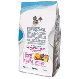 SPECIAL DOG EXCELLENCE MEDIUM ADULT MONOPROTEINIC bravčové + zemiaky 3kg 27/14 superprémium