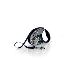 flexi Glam Splash Crystal popruh S 3m čierne 12kg SWAROVSKI®