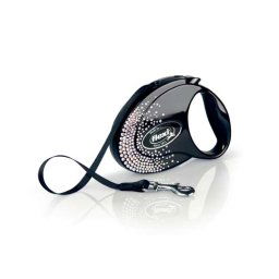 flexi Glam Splash Crystal popruh M 5m čierne 25kg SWAROVSKI®