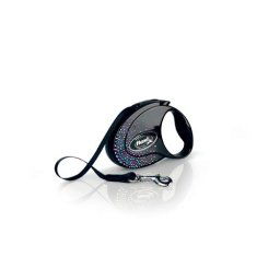 flexi Glam Splash Mystic popruh S 3m čierne 12kg SWAROVSKI®