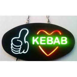 Pútavý LED panel "KEBAB" 43 cm x 23 cm