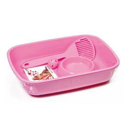 COBBYS PET Welcome Kit 37x27x8,5cm štartovací balíček pre mačiatka (WC, lopatka, miska, lopta)