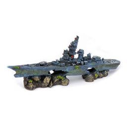 PENN PLAX Dekorácia loď potopená bojová loď 33x5x13cm