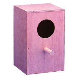KIKI Drevená búdka špeciálna pre papagáje 36,5x22,5x28cm