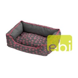EBI D&D LOVELY DOMINO-BED GREY-PINK ca.70x60x25cm