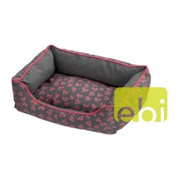 EBI D&D LOVELY DOMINO-BED GREY-PINK ca.70x85x27cm