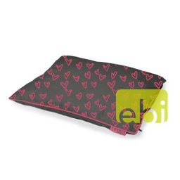EBI D&D LOVELY PET-BED GREY-PINK ca.100x70x16cm