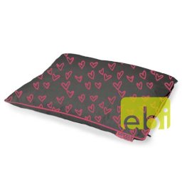 EBI D&D LOVELY PET-BED GREY-PINK ca.120x80x18cm