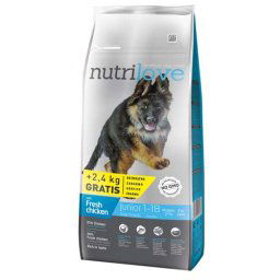 Nutrilove Dog granule s čerstvým mäsom pes Junior veľké plemená 12kg