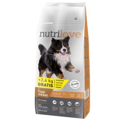 Nutrilove Dog granule s čerstvým mäsom pes Adult veľké plemená 12kg