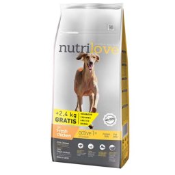 Nutrilove Dog granule s čerstvým mäsom pes Active 12kg