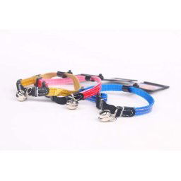 COBBYS PET Obojok Reflex CAT nylon s bezpečnostnou gumičkou 10mm/21-30cm