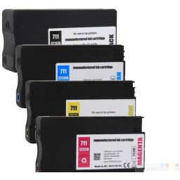 Náplne HP 711 XL - Multipack 4 renovovaných náplní