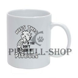 Hrnček Pitbull Kiss This (s potlačou)