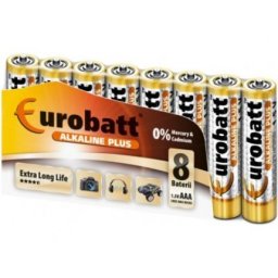 Eurobatt alkalické batérie AAA 8kusov