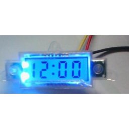 LED Vodeodolné hodiny na motorku