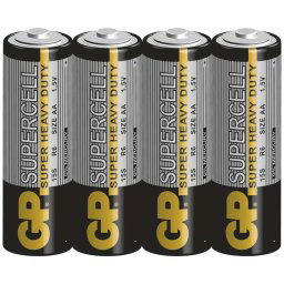 AA Batérie GP SUPERCELL 4ks/fólia