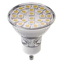 Led žiarovka GU10 s 24 Led 5050 4W teplá biela