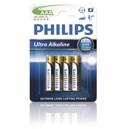 4x AAA Batérie Philips ultra alkalicke