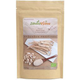 BIO Kórejský ženšen pravý Panax prášok 125g Zdravovýživa