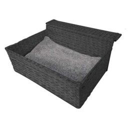 EBI Radiator bed CLOUD NINE ca.47x41x20cm/black-paper-rope
