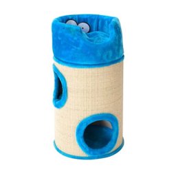 EBI COOCKOO CAT DOME DE LUXE 34x34x72cm with cushion blue
