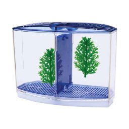 PENN PLAX BETTA akvárium 20x10x15 s prepáž.,2x rastlina + štrk