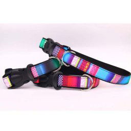 COBBYS PET Obojok Nylon Mosaic 30mm/50-70cm