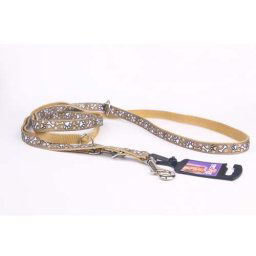 COBBYS PET Vodítko FRIENDLY DOG 16mm/220cm nastaviteľné hnedé, kostičky