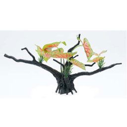 PENN PLAX Rastlina umelá 35 cm Green/Red Leaf Driftwood