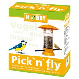 HOBBY Pick`n`fly - Bird Feeder, krmidlo pre vtáky - žlté mini