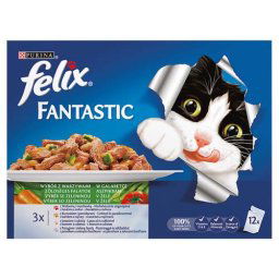 FELIX FANTASTIC výber so zeleninou 12x100g