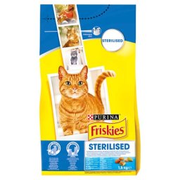 FRISKIES 1,5kg Sterilised Mač Gran Lososos a zelenina