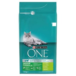 Purina ONE 1,5kg Indoor s morčacím a celozrnnými obilninami